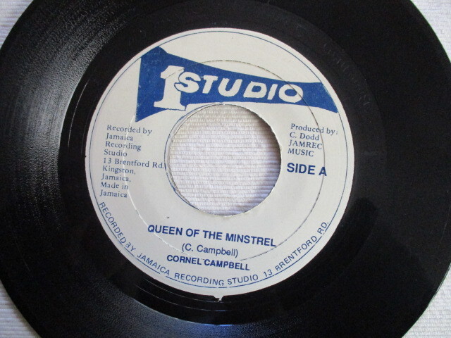 CORNEL CAMPBELL 7！QUEEN OF MINSTREL, STUDIO ONE, JA EP, 裏は DUB