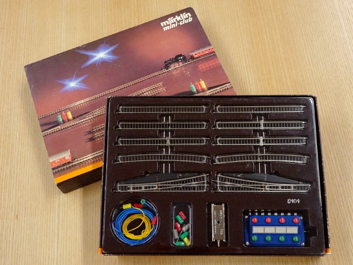 ∇花∇当時物 ドイツ製 marklin メルクリン mini-club ミニクラブ 8191 SET-E Zゲージ 線路 レールセット 鉄道模型 元箱付き 52