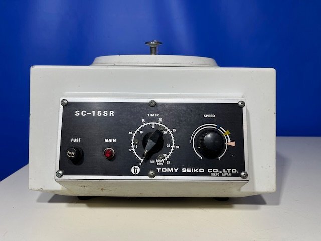 3303【トミー精工】卓上低速遠心機　型番：SC-15SR　※動作確認済
