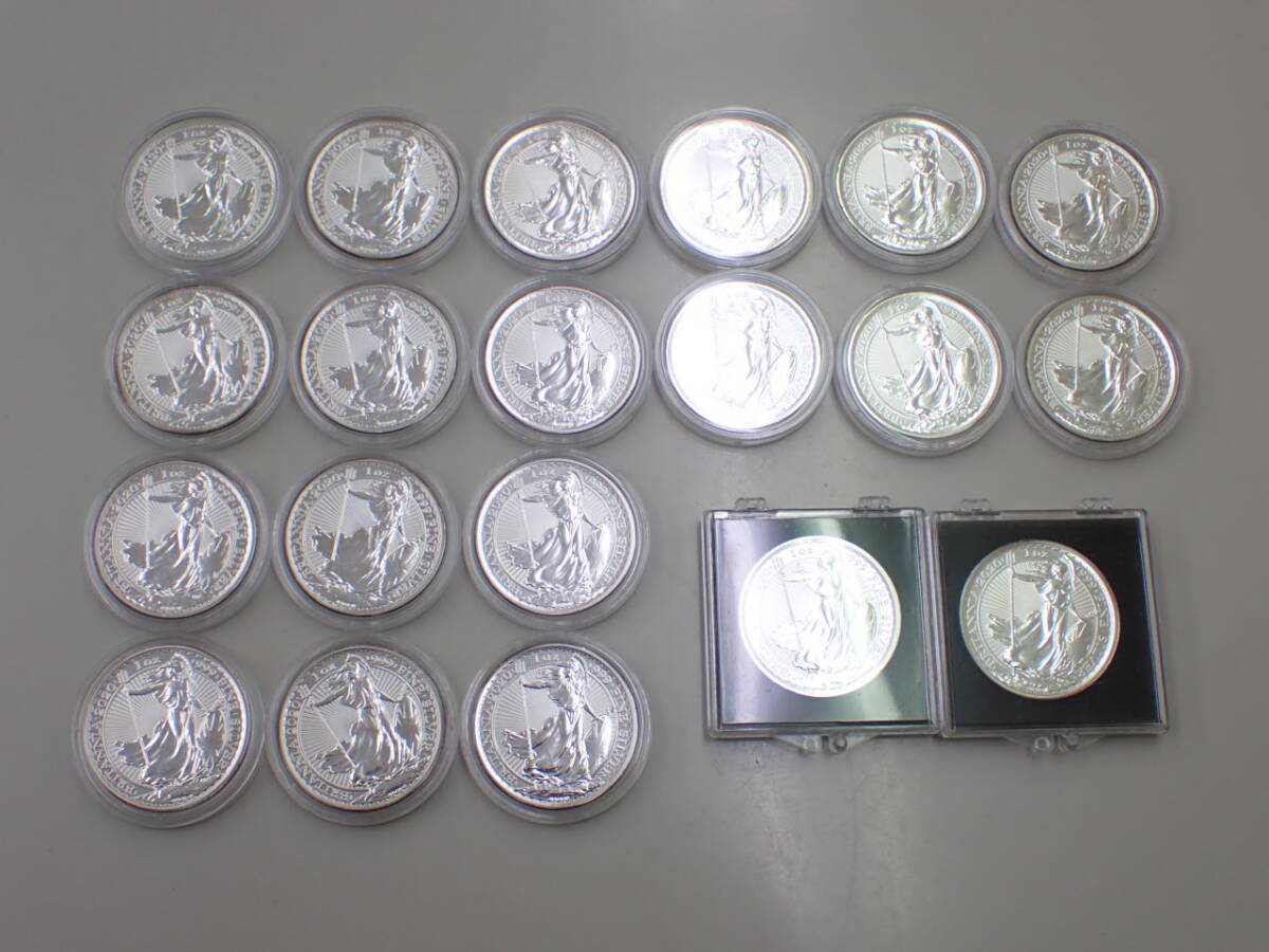 2020年 イギリス ブリタニア銀貨 1オンス×5枚 地金