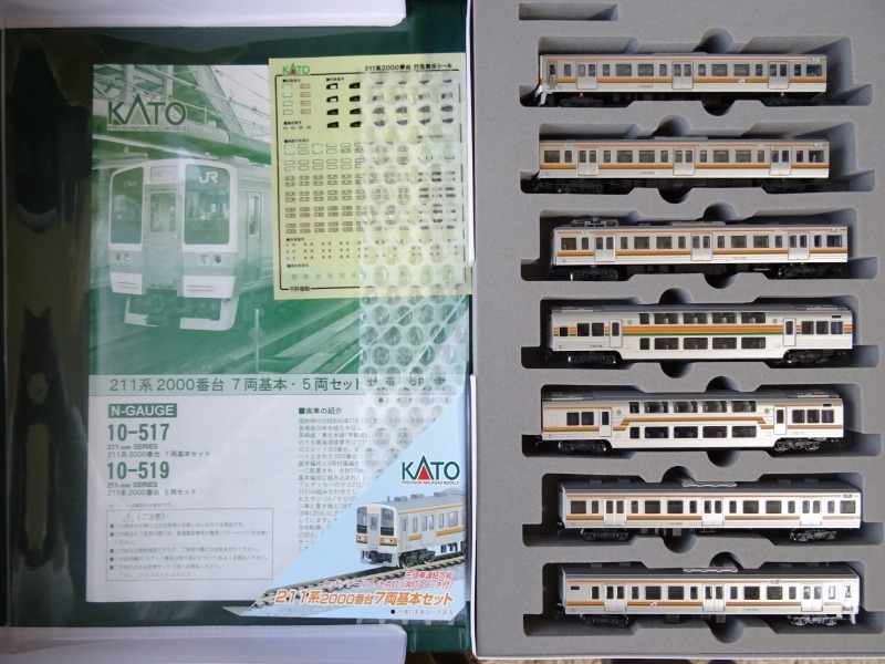 カトー　E211系　2000番台　7両基本セット　　 　　KATO