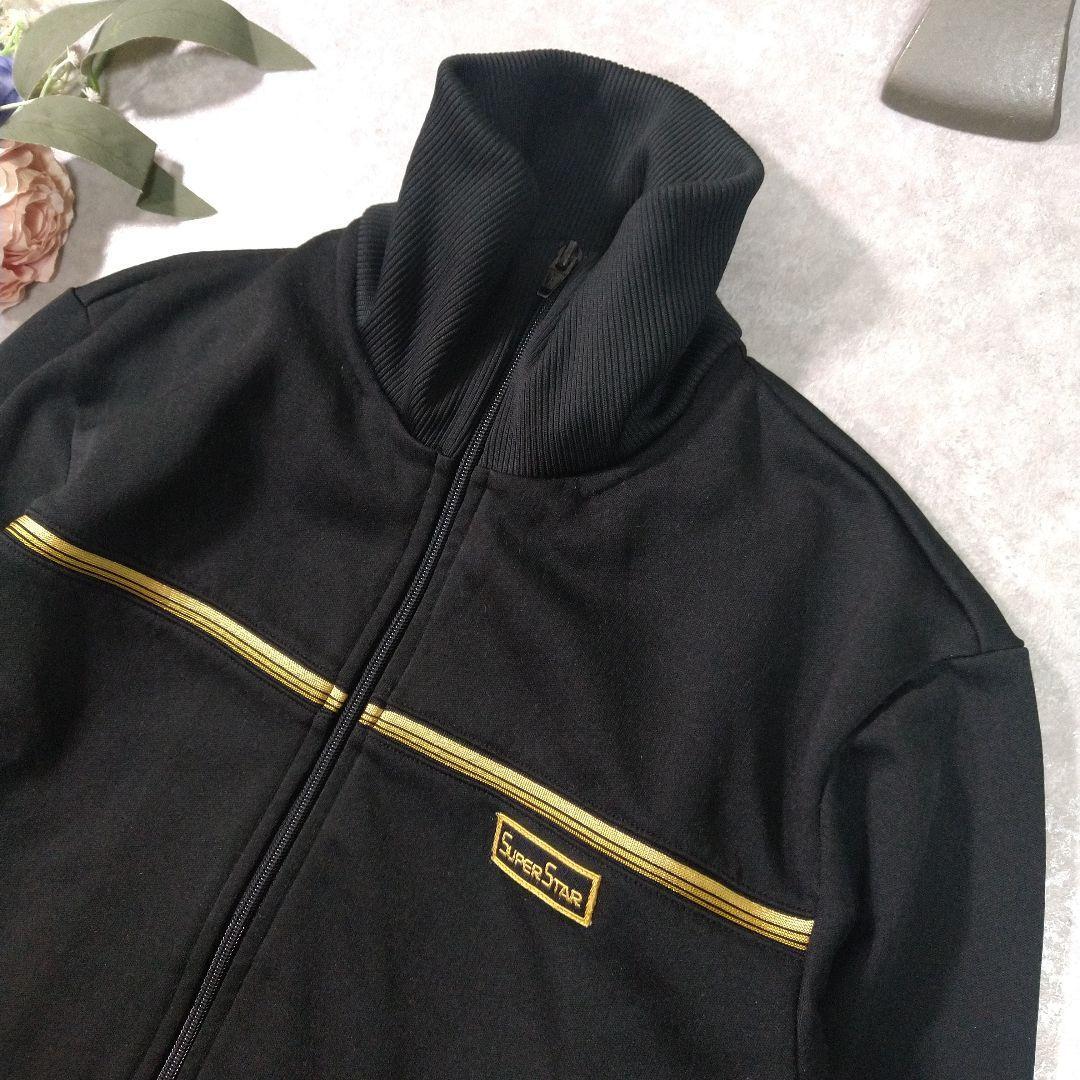 Mizuno スーパースター BLACK×GOLD トラックジャケット 80s Mizuno スーパースター BLACK×GOLD トラックジャケット 80s