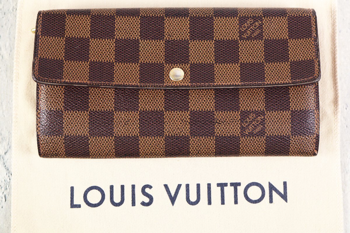 LOUIS VUITTON ルイヴィトン ダミエ 長財布 CA1057 Yahoo!オークション - LOUIS VUITTON ルイヴィトン ダミエ 長