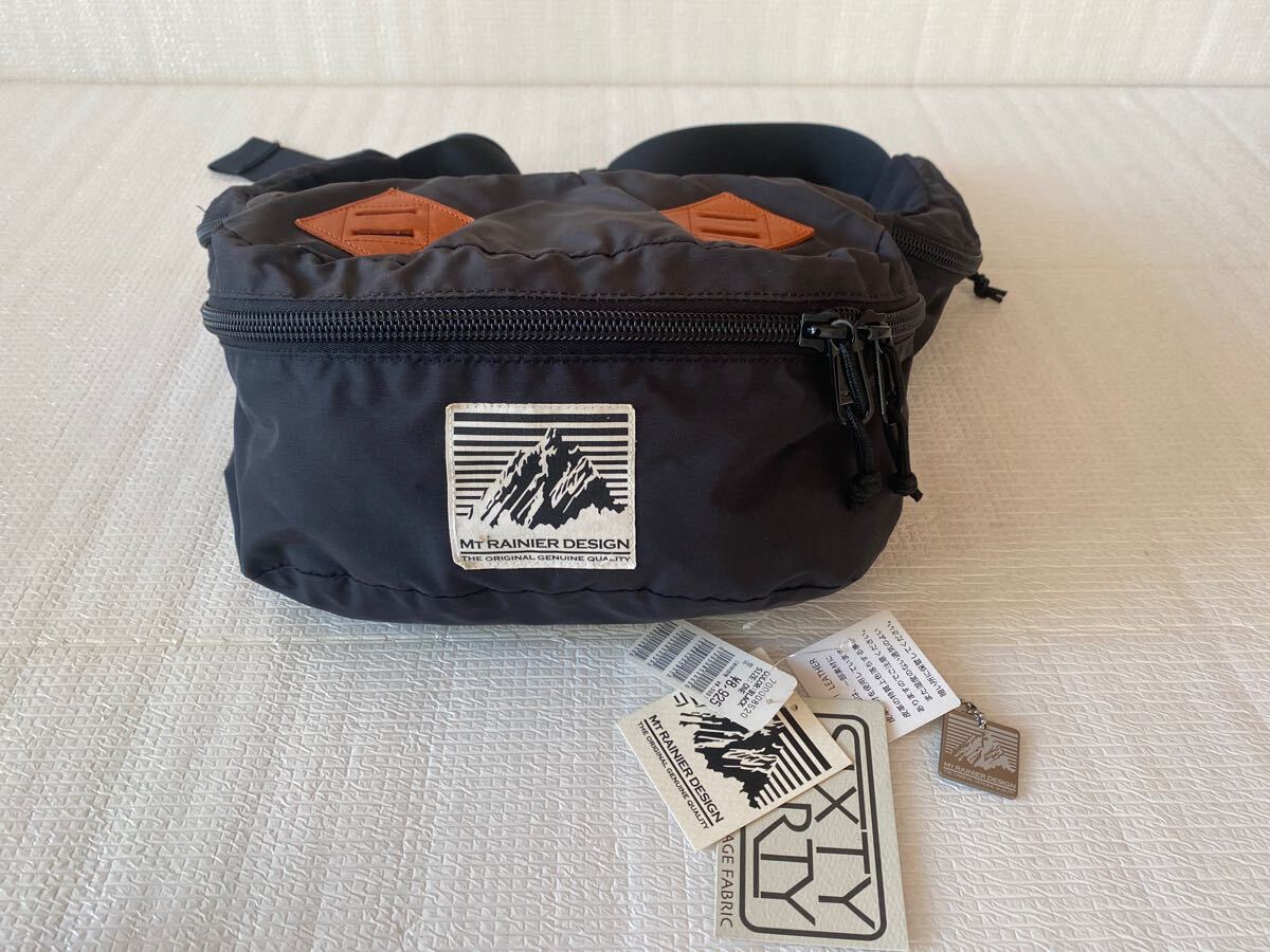 マウントレイニアデザイン MT.RAINIER DESIGN ウエストバッグ ヒップバッグ ボディーバッグ ブラック 60/40 ロクヨン 聖林公司 ハリラン