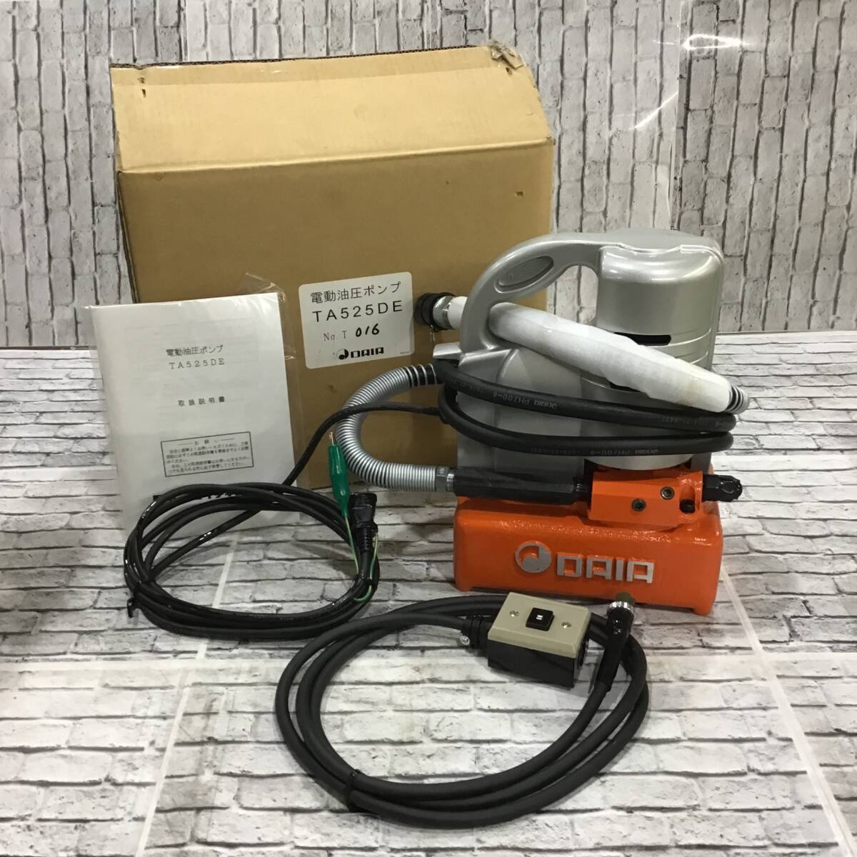未使用品】イチネンTASCO TA525DE 電動油圧ポンプ 未使用品】イチネンTASCO TA525DE 電動油圧ポンプ