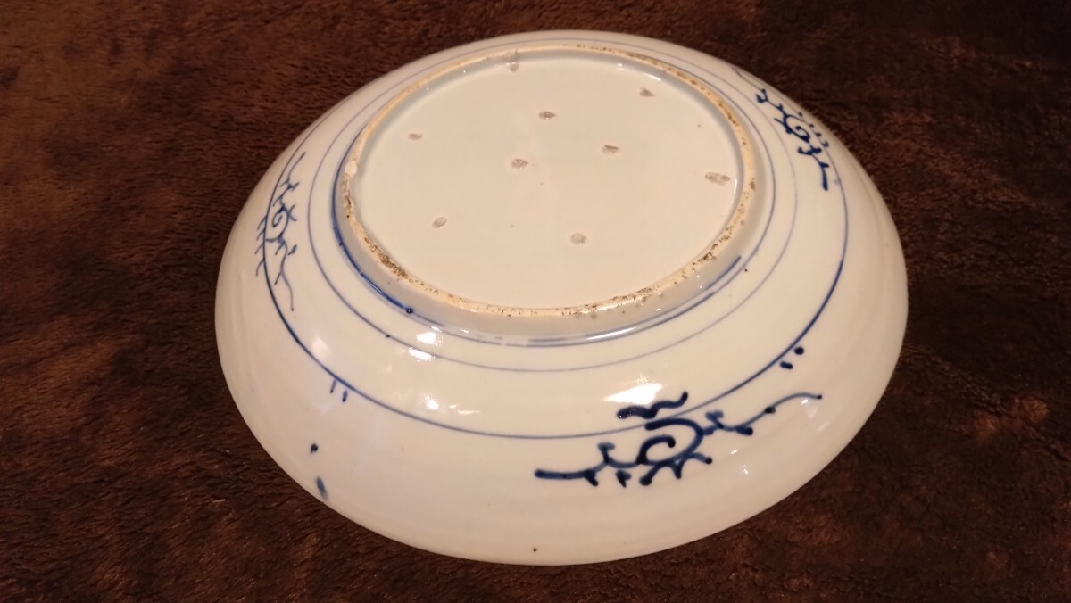 古伊万里 伊万里 うさぎの図 大皿 江戸期 蔵出し 1客
