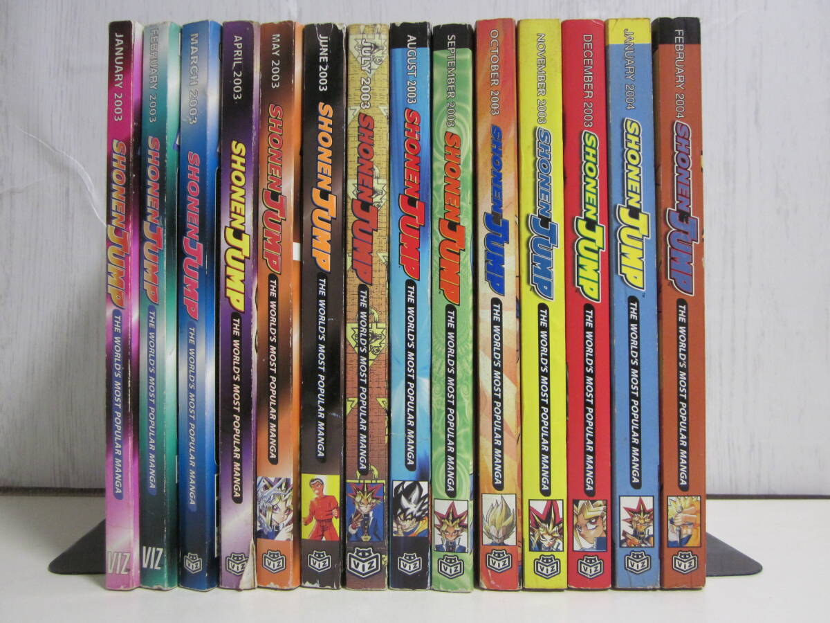 27か1140す　英語版 少年ジャンプ SHONEN JUMP 2003年12冊＋2004年1,2月号 合計14冊セット 集英社 VIZ MEDIA アメコミ アメリカ版 雑誌