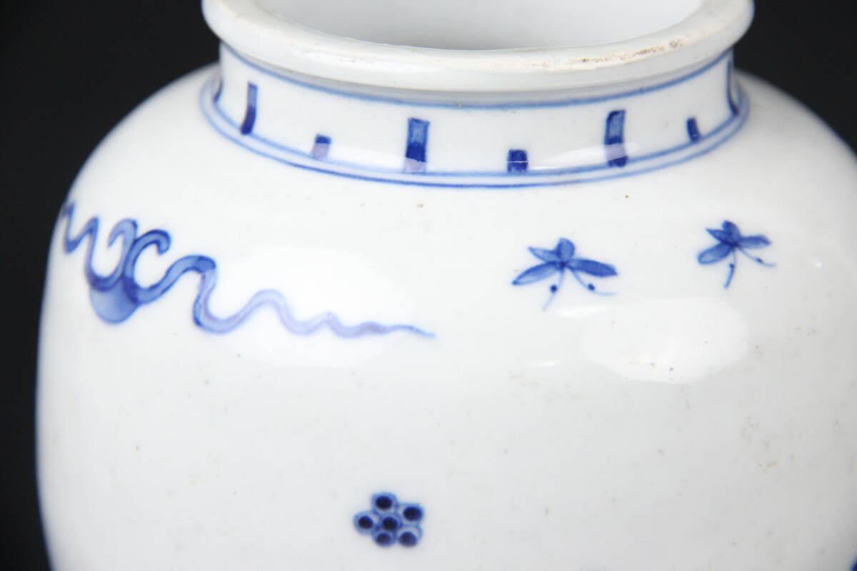 唐物 染付 清時代 南京染付 青花 壺 茶入 花瓶 花生 花入 陶磁器 唐物 染付 清時代 南京染付 青花 壺 茶入 花瓶 花生 花入 陶磁器