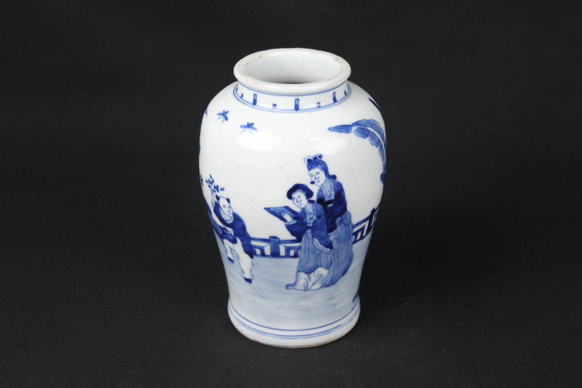唐物 染付 清時代 南京染付 青花 壺 茶入 花瓶 花生 花入 陶磁器 唐物 染付 清時代 南京染付 青花 壺 茶入 花瓶 花生 花入 陶磁器