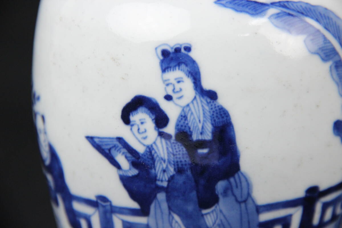 唐物 染付 清時代 南京染付 青花 壺 茶入 花瓶 花生 花入 陶磁器 唐物 染付 清時代 南京染付 青花 壺 茶入 花瓶 花生 花入 陶磁器
