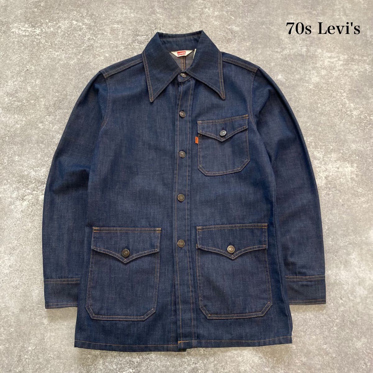 Levi's】リーバイス 70s デニムシャツジャケット カバーオール Levi's】リーバイス 70s デニムシャツジャケット カバーオール