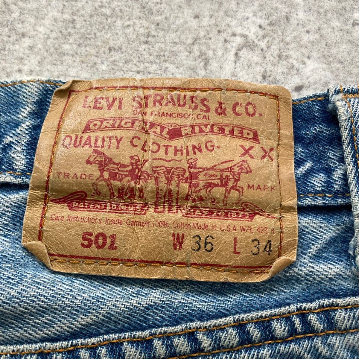 Levi's】リーバイス 501 デニムパンツ ジーンズ 90s 赤文字紙 Levi's】リーバイス 501 デニムパンツ ジーンズ 90s 赤文字紙