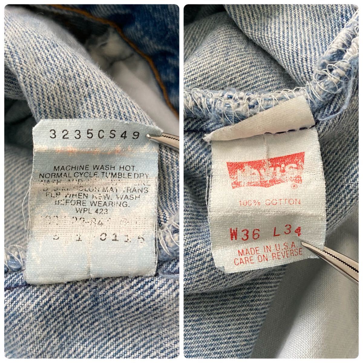 Levi's】リーバイス 501 デニムパンツ ジーンズ 90s 赤文字紙 Levi's】リーバイス 501 デニムパンツ ジーンズ 90s 赤文字紙