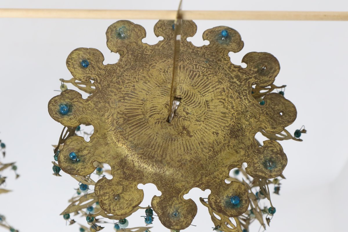 仏教美術 瓔珞 一対 金工美術 仏具 寺院 細密 仏教美術 瓔珞 一対 金工美術 仏具 寺院 細密