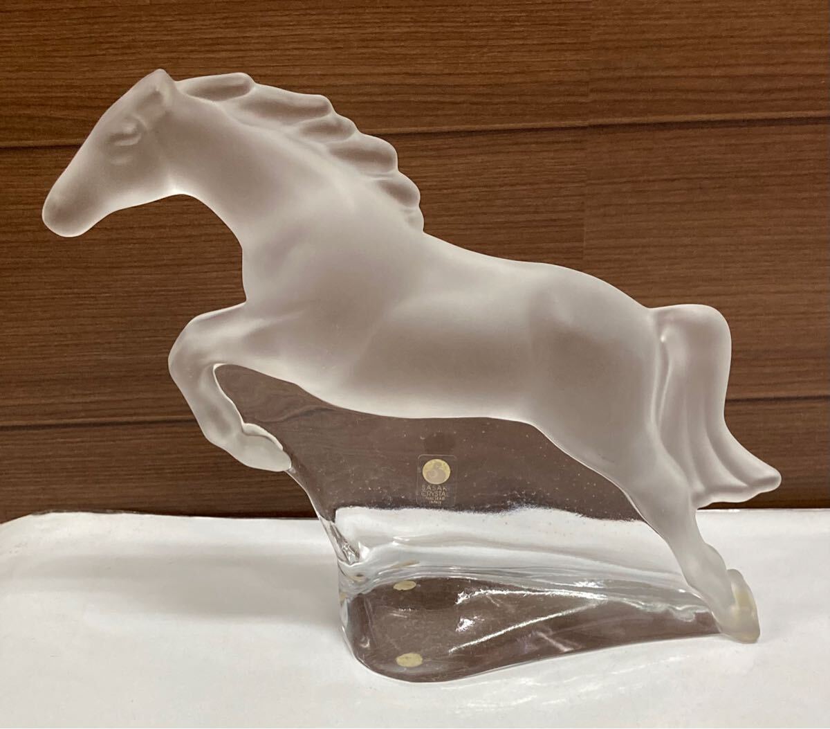 SASAKI CRYSTAL 佐々木クリスタル ♪ クリスタルガラス 馬の置物 SASAKI CRYSTAL 佐々木クリスタル ♪ クリスタルガラス 馬の置物