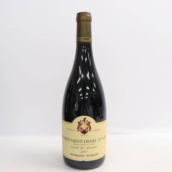 1円~DOMAINE PONSOT（ドメーヌ ポンソ）モレ サン ドニ プルミエクリュ キュヴェ デ ザルエット 2017 13％ 750ml ※ラベルキズ N24K240005