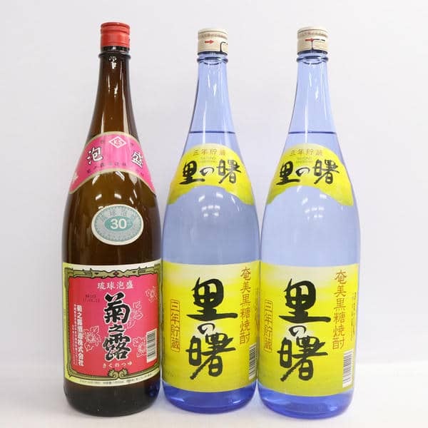 1円~【3本セット】焼酎各種（菊の露 琉球泡盛 30度 1800ml 詰日17.06 等）Z24K260040