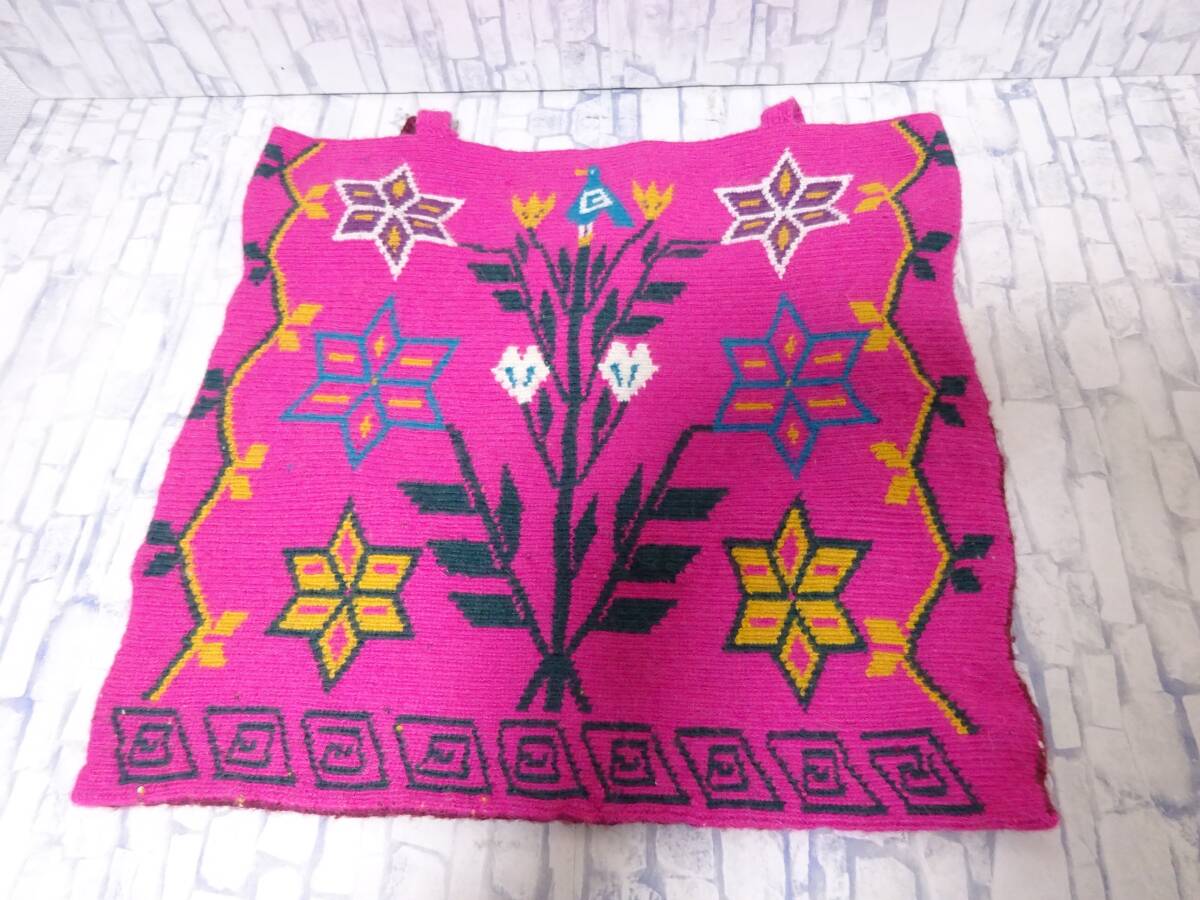 DEMYLEE x Ron Herman トートバッグ ニット ショッキングピンク エンジ デミリー ロンハーマン_画像3