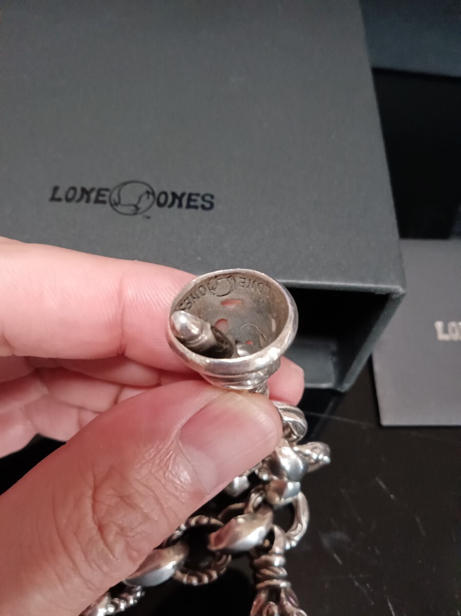 超希少　美品　ロンワンズ　LONE ONES カムホート　クレーンベルM 3連ブレスレット　完備品 シルバー　オーダーメイド　限定　ギャラ付き