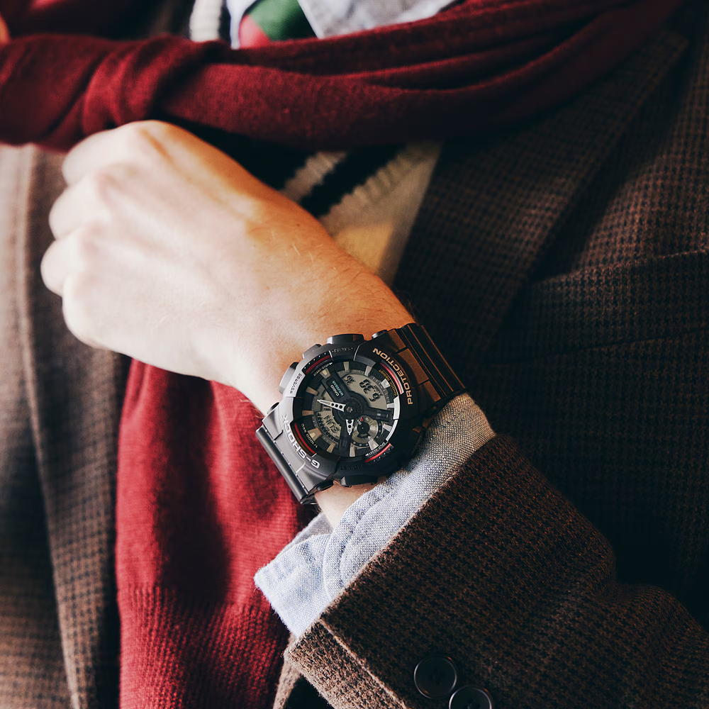  наручные часы Casio GSHOCK GA-110RL-1AJF мужской хронограф World Time первое поколение G-SHOCK цвет новый товар не использовался стандартный товар бесплатная доставка 