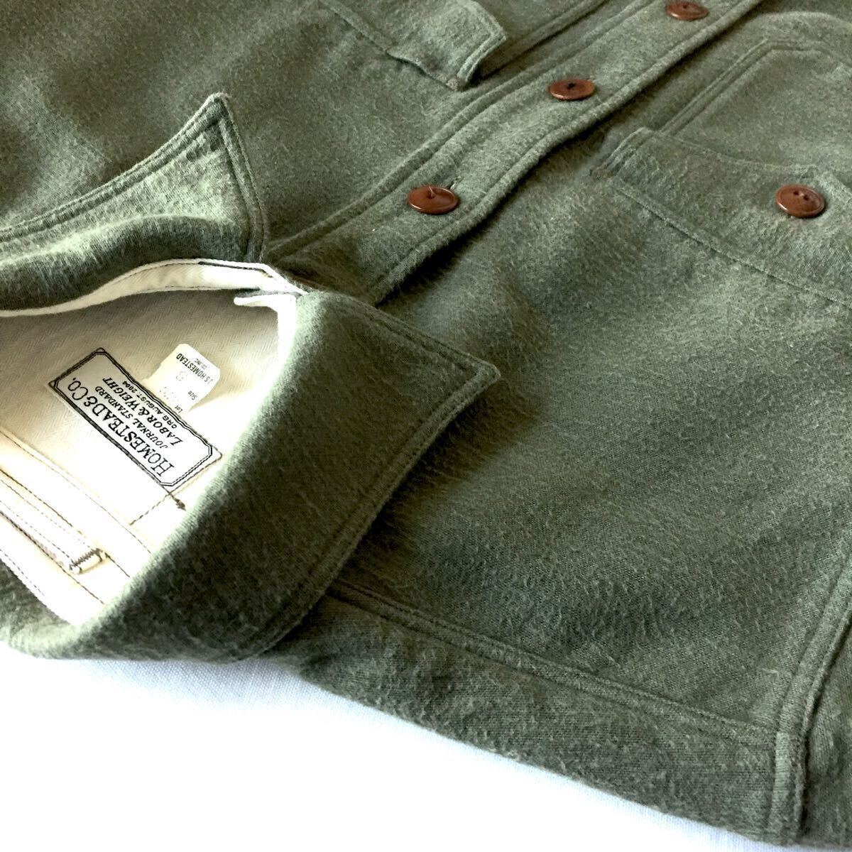 J.S Homestead Work shirt jacket ジャーナルスタンダード ホームステッド ワーク シャツジャケット Sサイズ 日本制 JAPAN MADE MILITARY