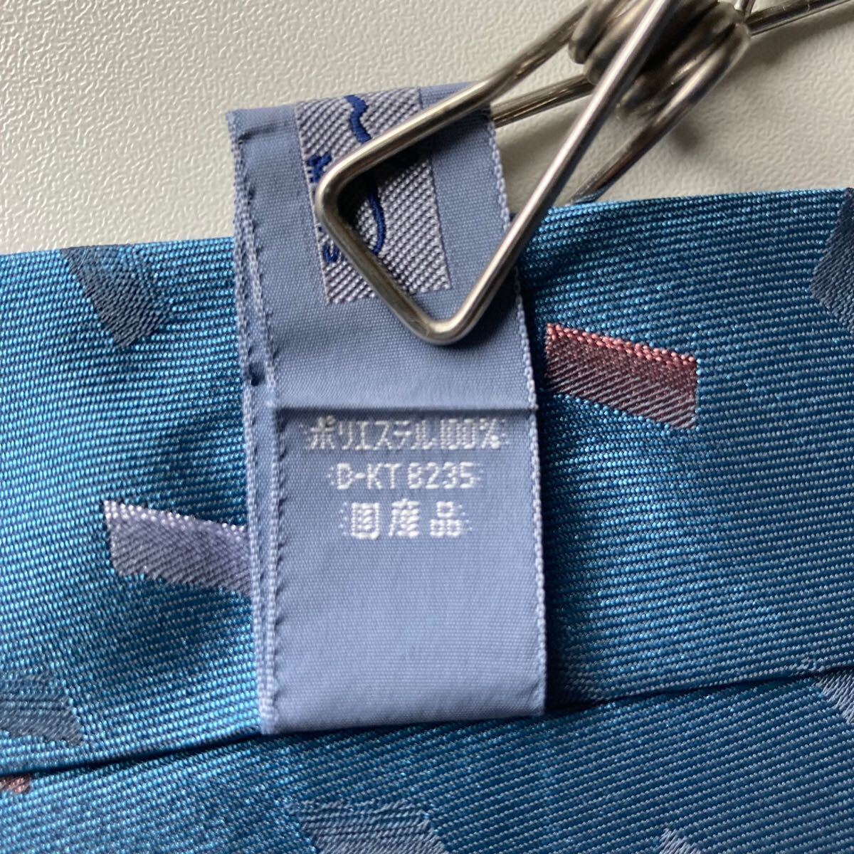 ネクタイ paul ポリエステル メンズ 洗濯可能 青緑色 ビジネス カジュアル軽量 細身 即決_画像4