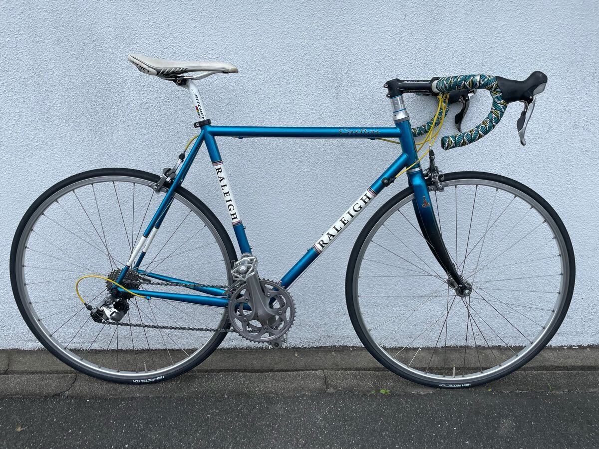 RALEIGH carton f 560mm サモアブルー 105 ロードバイク 自転車 クロモリ