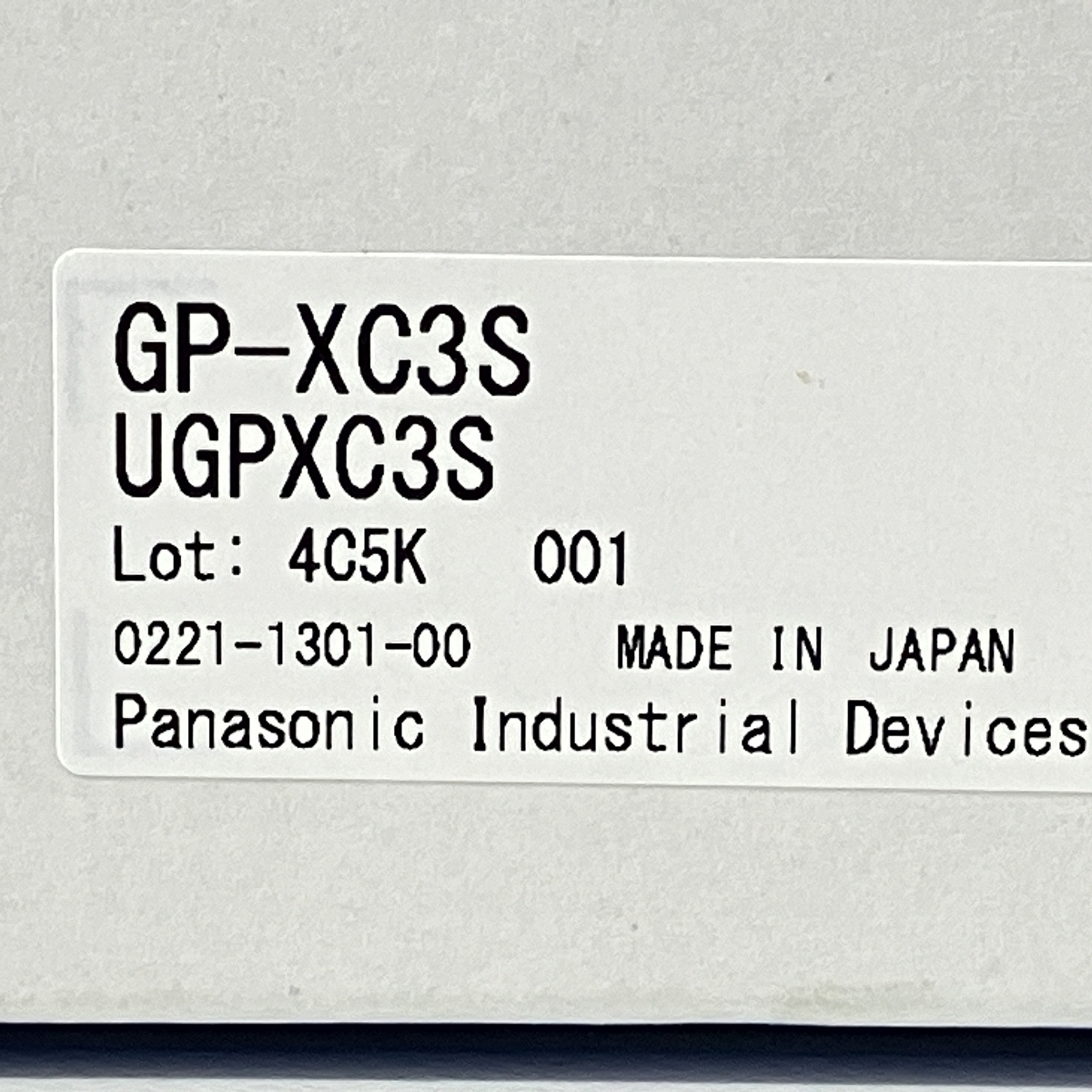 Panasonic GP-XC3S 高速・高精度渦電流式デジタル変位センサ GP Panasonic GP-XC3S 高速・高精度渦電流式デジタル変位センサ GP