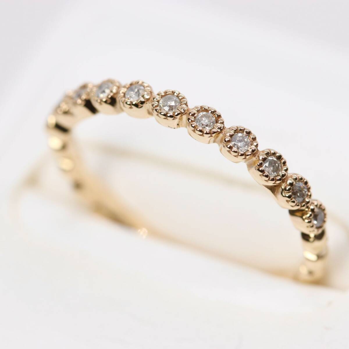 美品 アガット フリルリング K10 ダイヤモンド/24-3323S|Yahoo 美品 アガット フリルリング K10 ダイヤモンド/24-3323S|Yahoo