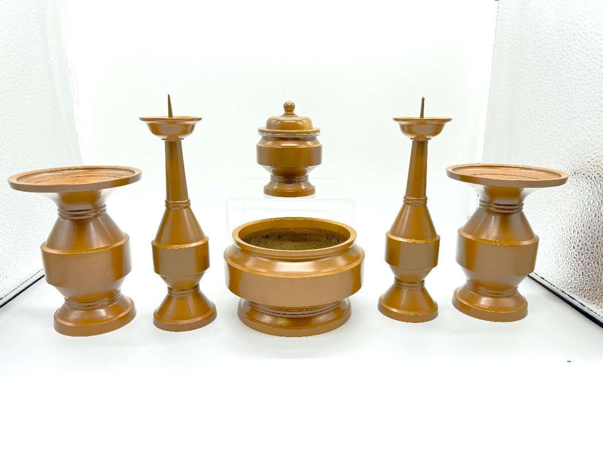 三枝堂】 新品 真鍮製 仏具6点セット 3.5寸 ☆送料は当社負担 三枝堂】 新品 真鍮製 仏具6点セット 3.5寸 ☆送料は当社負担