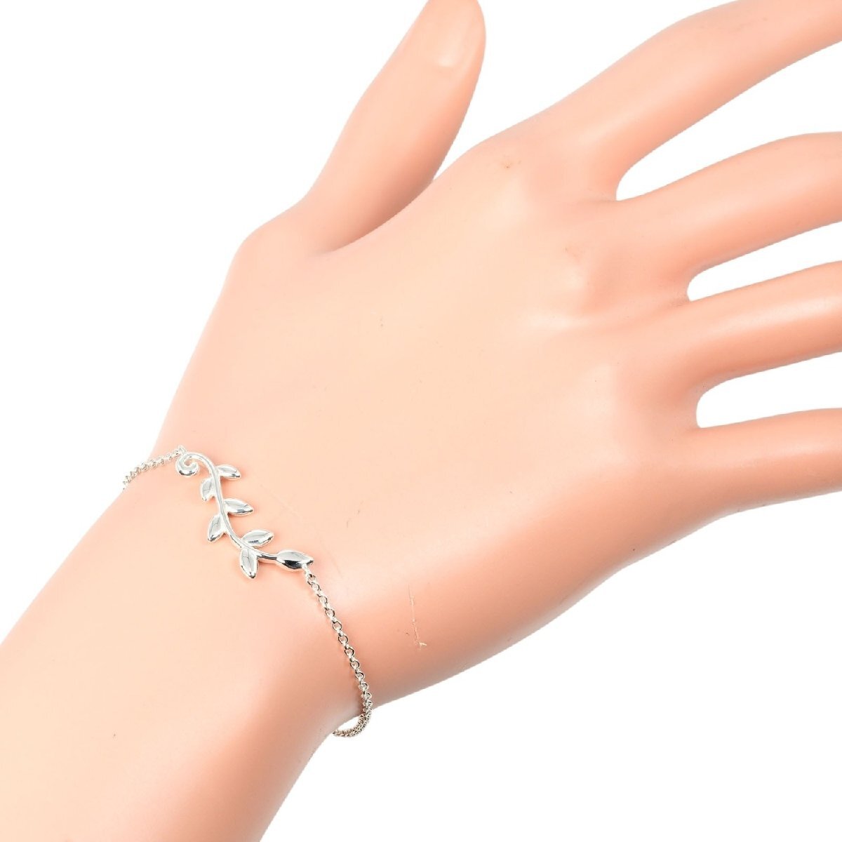 ティファニー TIFFANY&Co. オリーブリーフ ブレスレット 腕周り約cm17.5 シルバー925 約2.46g【I210724018】中古