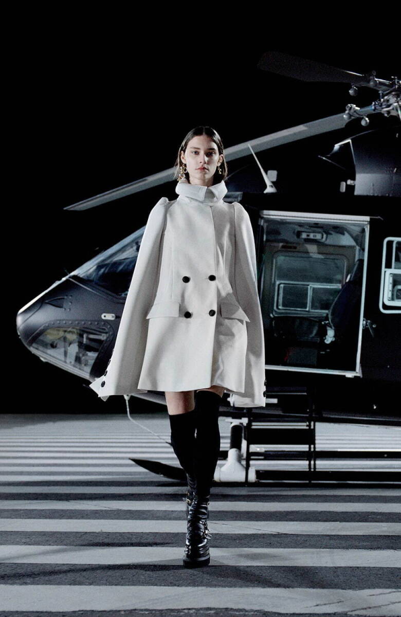 sacai サカイ 21AW Wool Melton×Suiting Cape ウールメルトン sacai サカイ 21AW Wool Melton×Suiting Cape ウールメルトン
