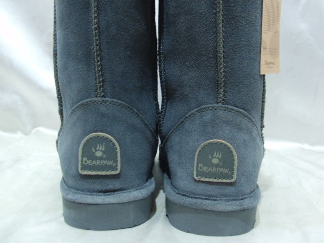 BEARPAW ベアパウ Emma8 ムートンブーツ 箱付き タグ付き美品 サイズ 24cm グレー シューズ_画像3