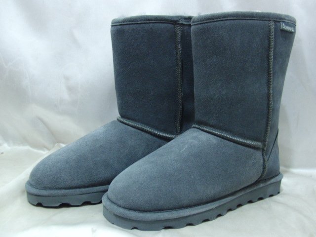 BEARPAW ベアパウ Emma8 ムートンブーツ 箱付き タグ付き美品 サイズ 24cm グレー シューズ_画像1
