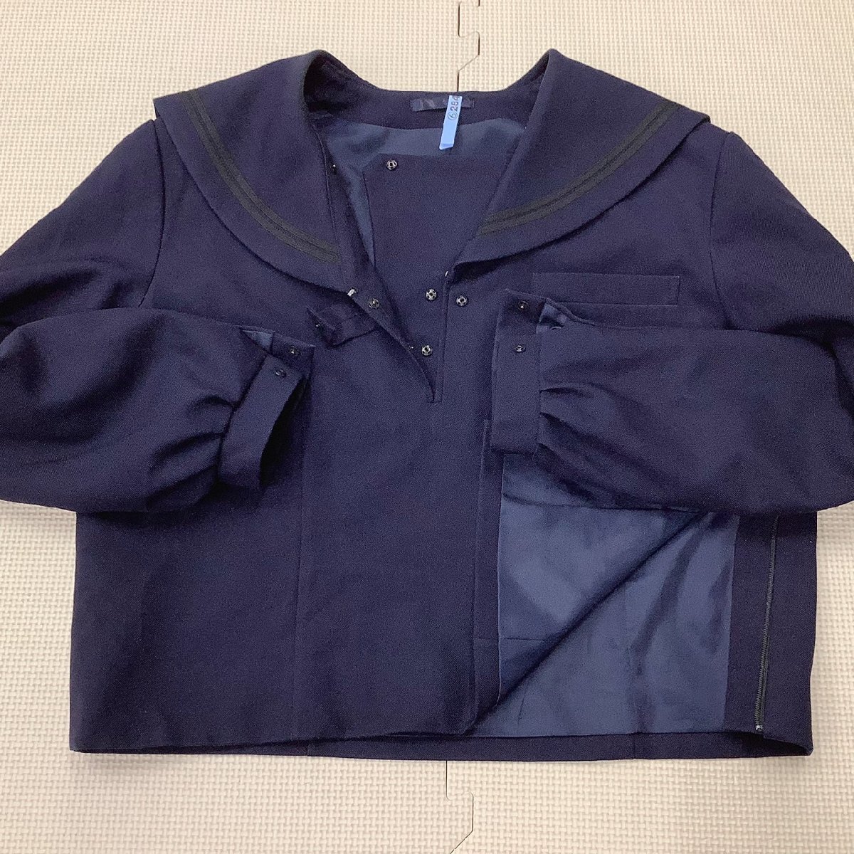 I1077/Y(中古)福島県 安達中学校 女子制服2点 /指定品/セーラー I1077/Y(中古)福島県 安達中学校 女子制服2点 /指定品/セーラー