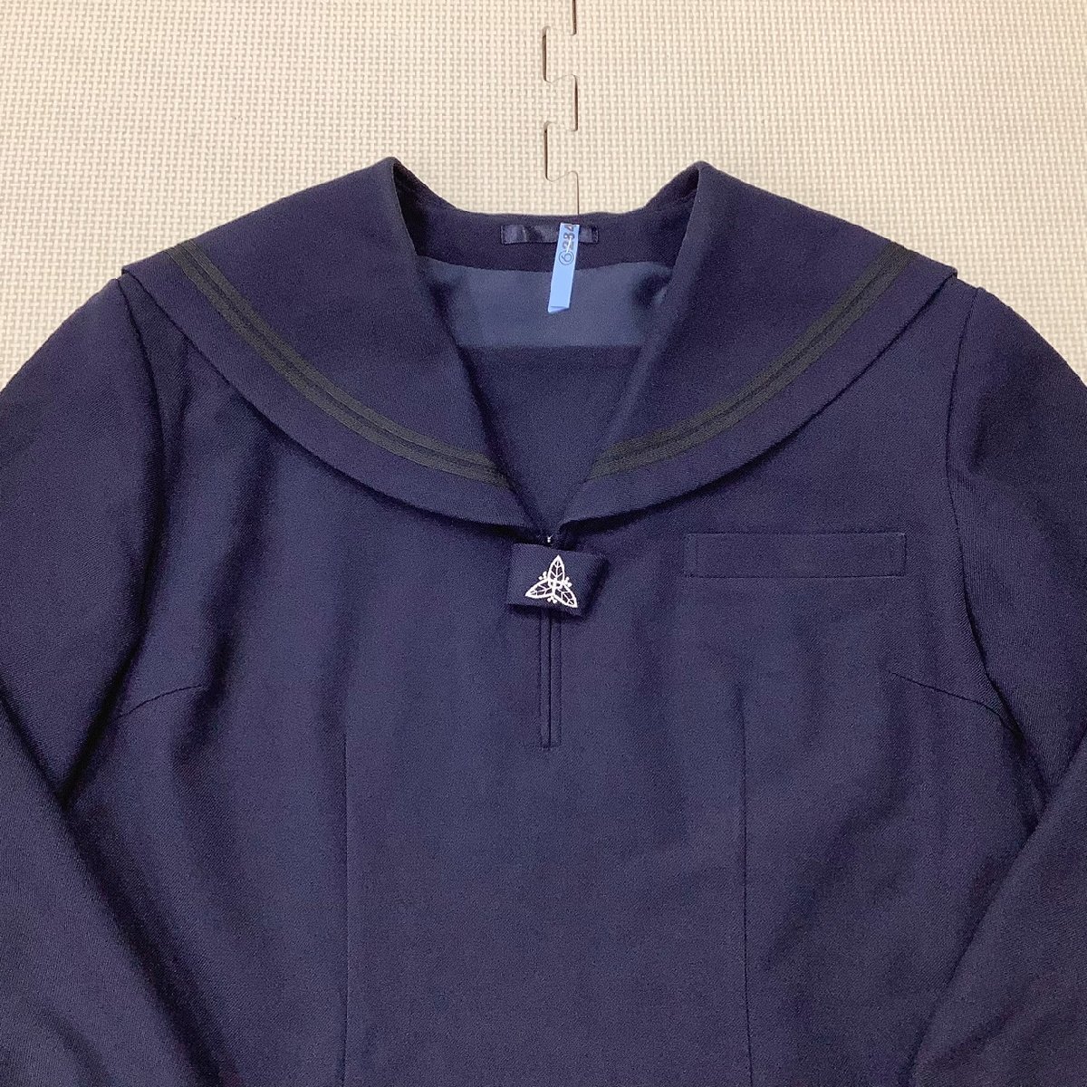 I1077/Y(中古)福島県 安達中学校 女子制服2点 /指定品/セーラー I1077/Y(中古)福島県 安達中学校 女子制服2点 /指定品/セーラー