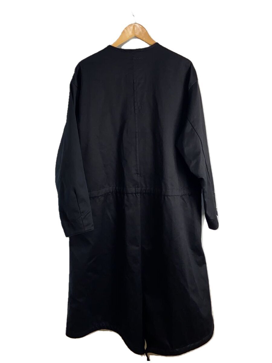 monitaly ノーカラーコート MONITALY◇ノーカラーコート/38/コットン/BLK