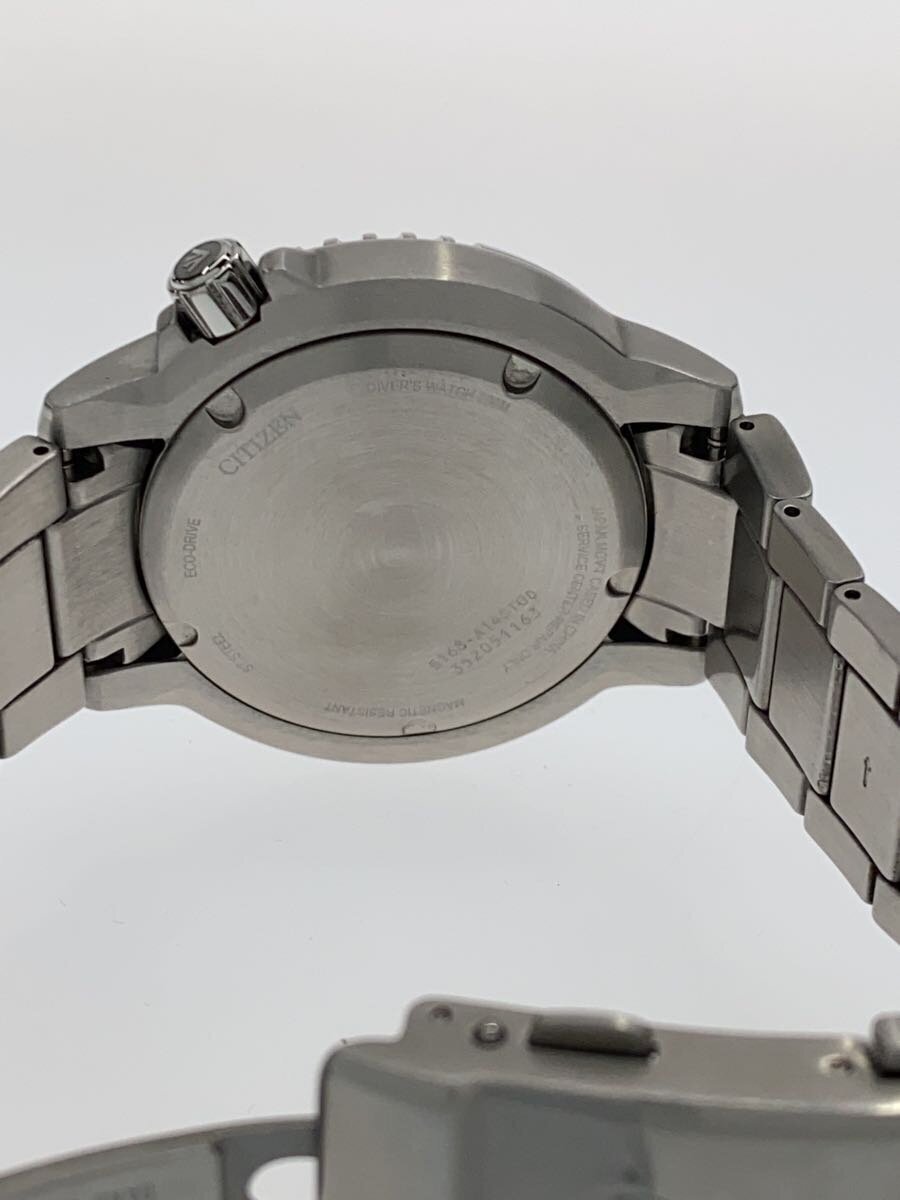 CITIZEN◆PROMASTER/ソーラー腕時(shí)計(jì)/アナログ/ステンレス/BLK/E168-A14ST0D