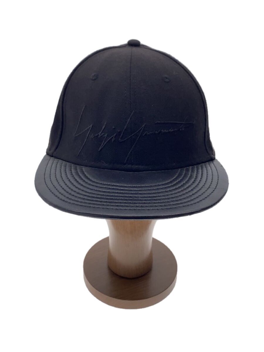 yohji yamamoto POUR HOMME キャップ 黒 2001425Y0006 Yohji Yamamoto POUR HOMME Black Cotton Cap 7 3/8 Men's