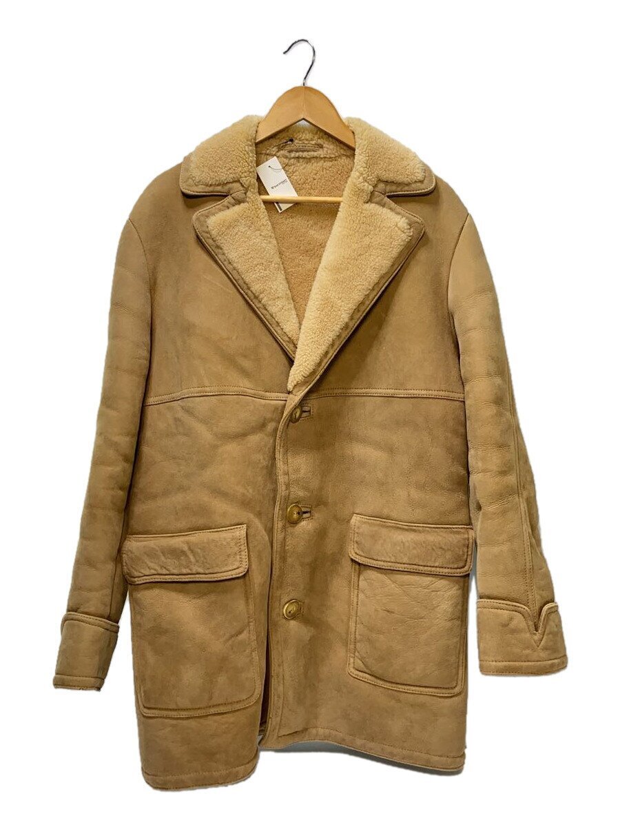 SAWYER OF NAPA/リアルムートンコート/USA製/40/レザー/BEG SAWYER OF NAPA/リアルムートンコート/USA製/40/レザー/BEG