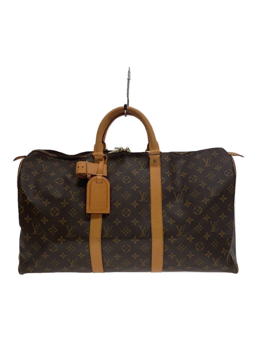 LOUIS VUITTON◆キーポル50_モノグラム・キャンバス_BRW/PVC/BRW