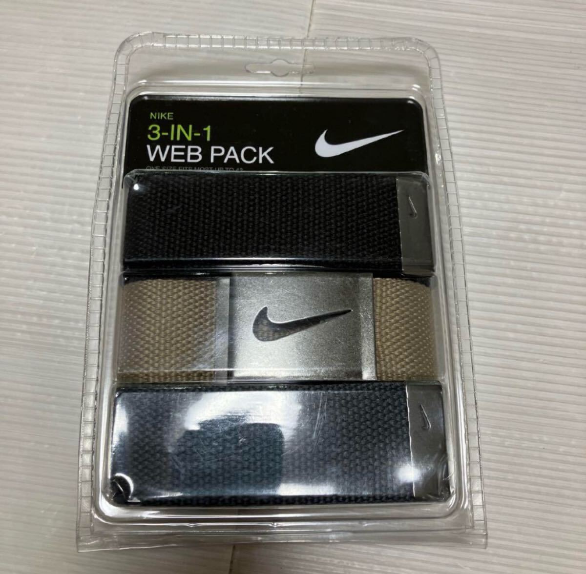 送料無料 新品 NIKE ゴルフ 3-IN-1 WEB BELT PACK_画像3
