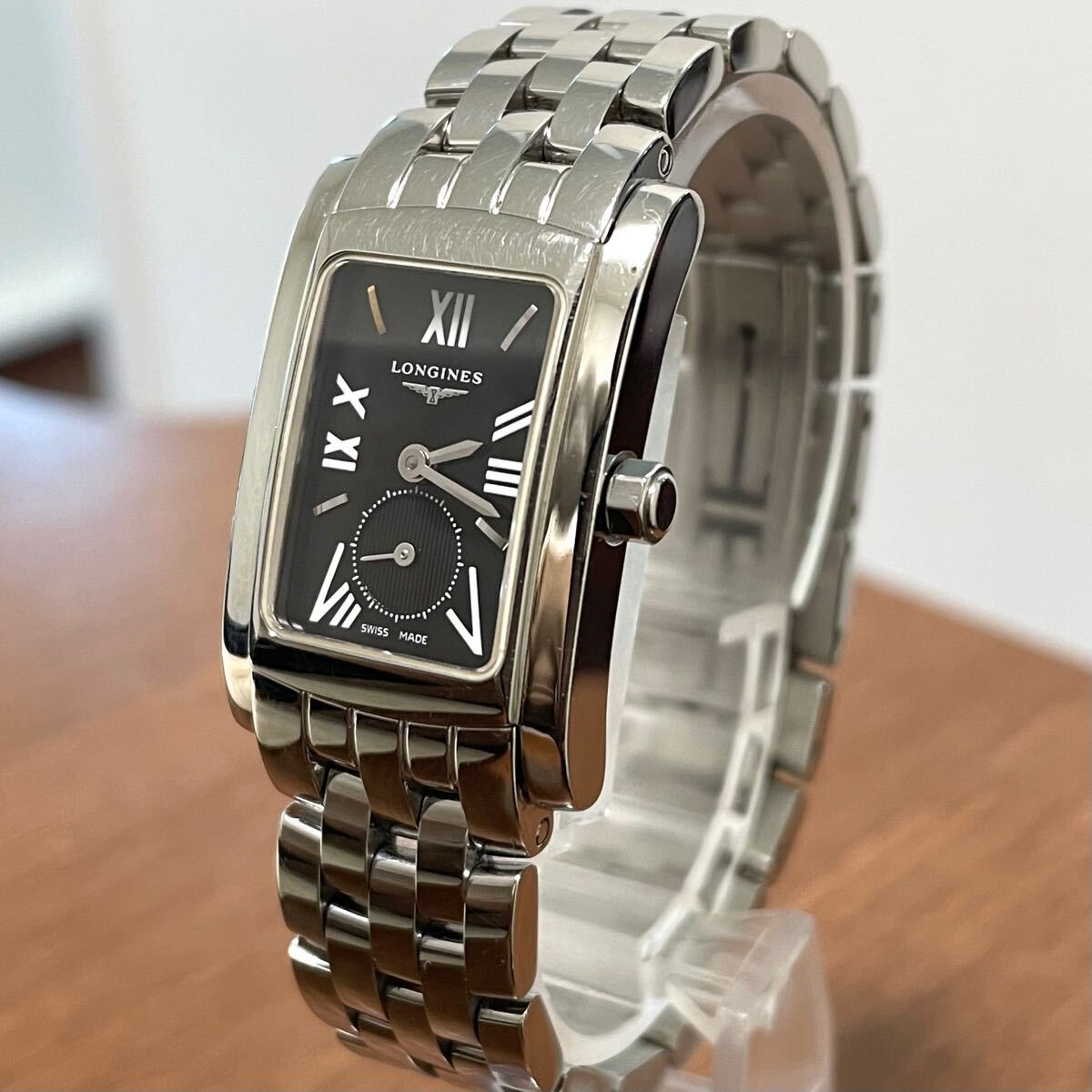 稼働 ロンジン LONGINES ドルチェビータ L5.155.4/SS クォーツ スモールセコンド リューズ操作OK スモセコ 2024年12月新品電池に交換済み
