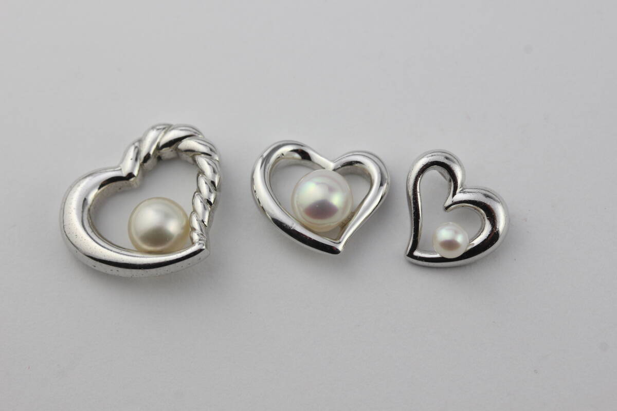 TASAKI タサキ ペンダントトップX3 パール SILVER