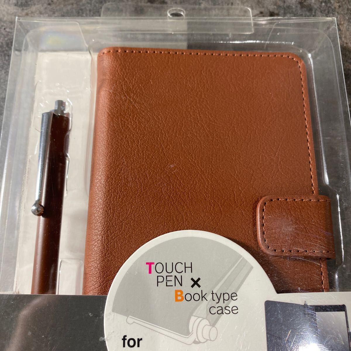 2303105☆ Xperia Z4用 タッチペン付 手帳横型ケース SNAP ブラウン 1646XPZ4_画像3