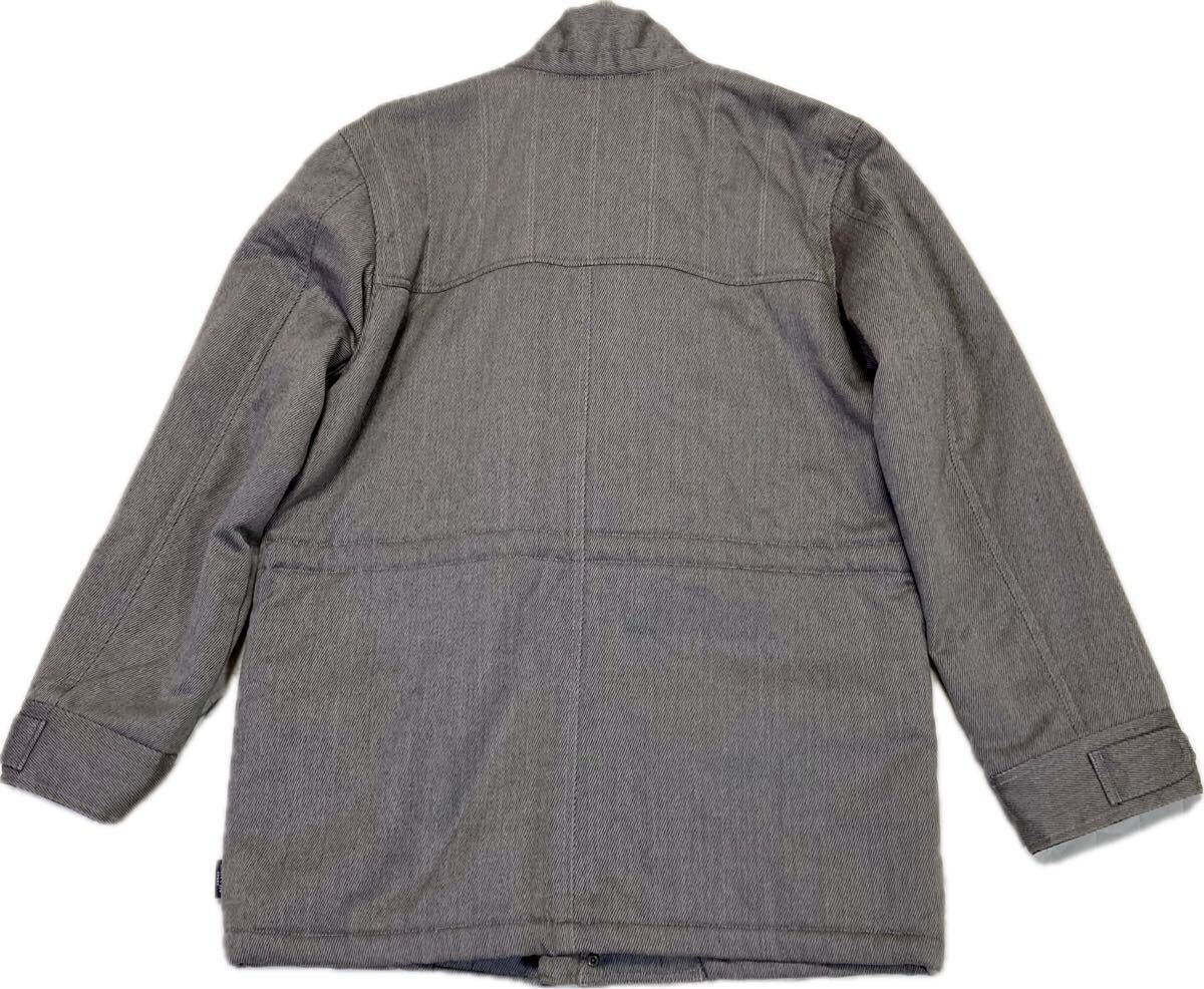 美品★ランバンスポーツ♂ピュアウール中綿スポーツジャケット★茶グレー_画像10