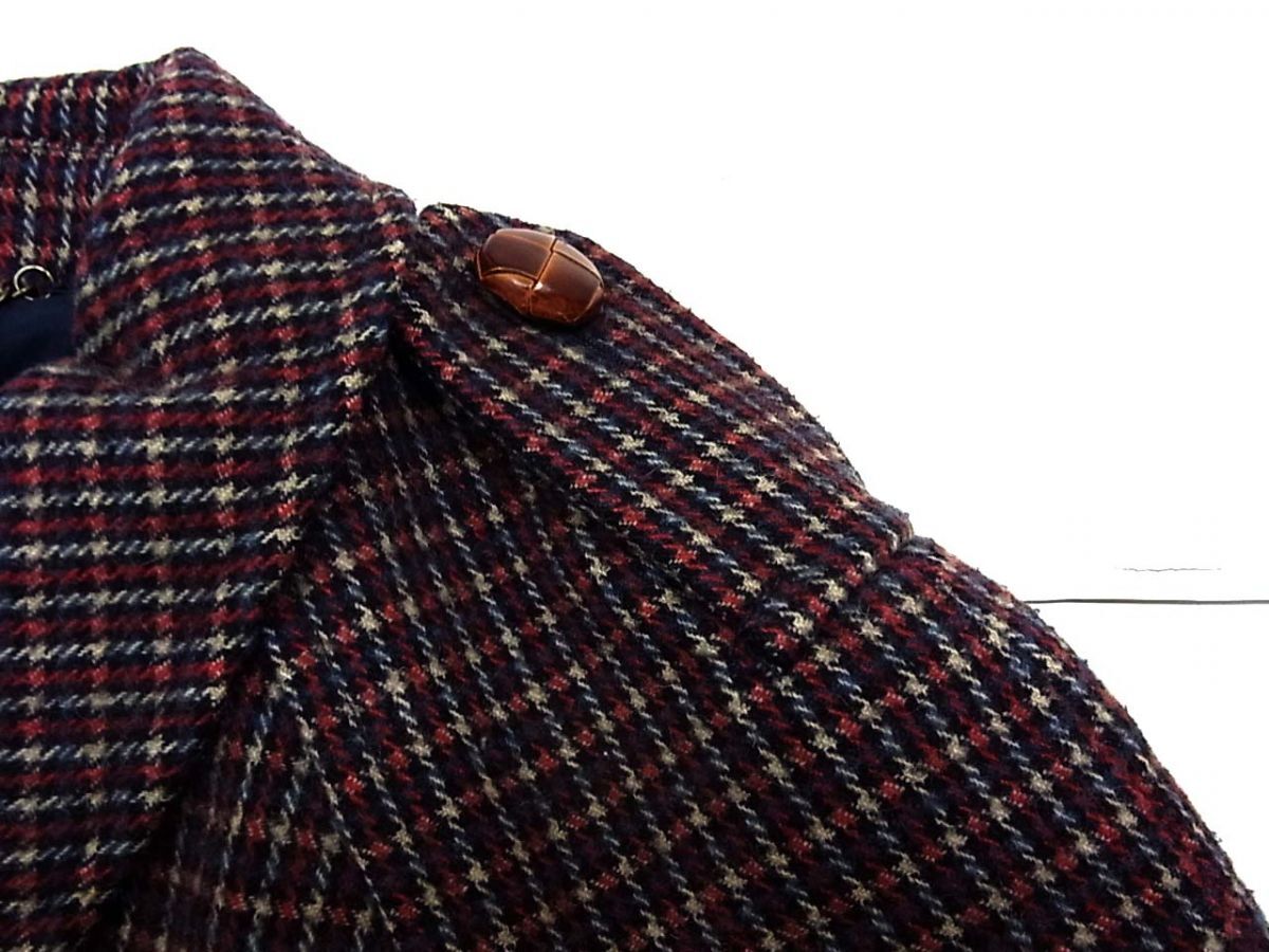 ◆SEE BY CHLOE シーバイクロエ コート チェック柄 比翼仕立て レディース_画像5