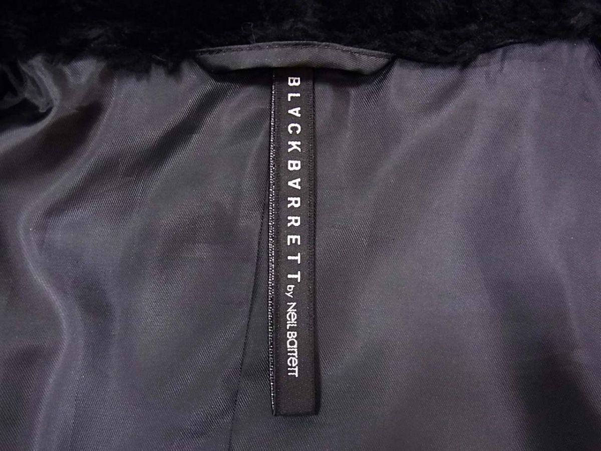 美品◆BLACKBARRETT by NeilBarret メルトンコート ダッフルコート 日本制 ブラックバレット バイ ニールバレット メンズ