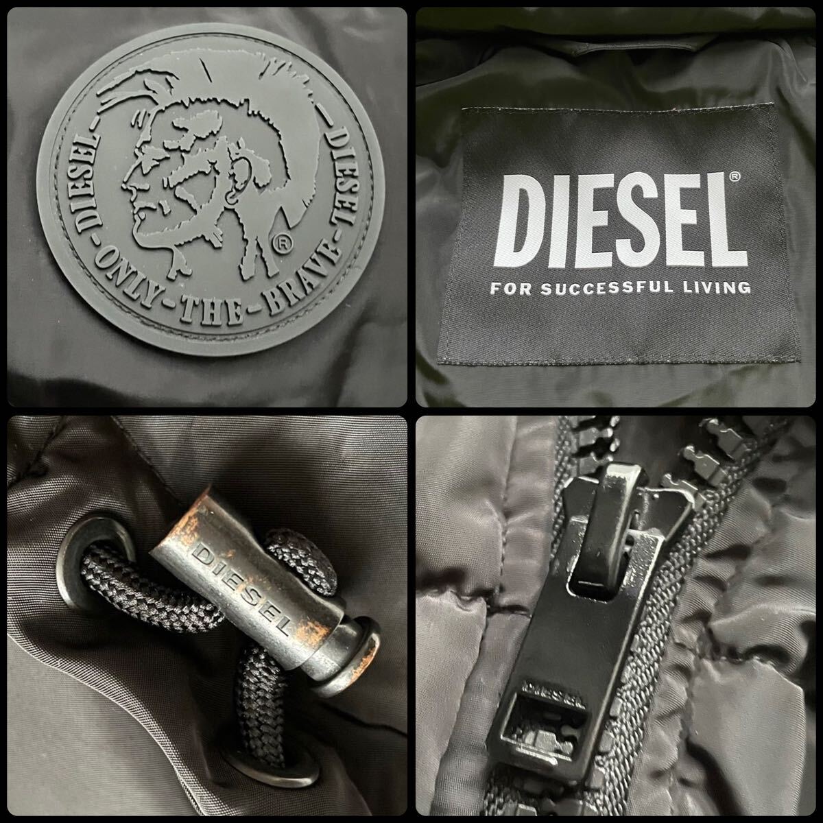 美品/XL相当○DIESEL ディーゼル ダウン ジャケット ライダース 美品/XL相当○DIESEL ディーゼル ダウン ジャケット ライダース