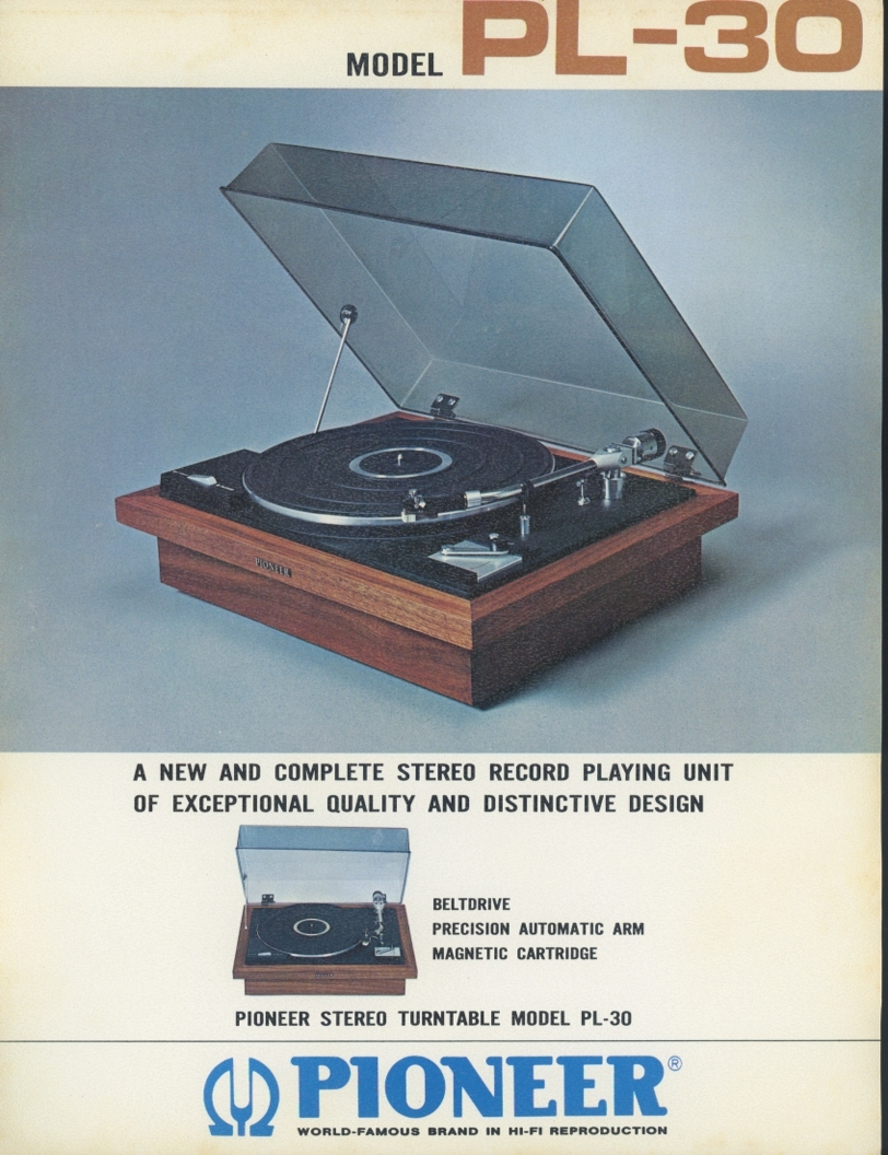 Pioneer PL-30. английский язык каталог Pioneer труба 7855